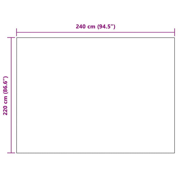 Fleece Decken 6er-Set Dunkelgrau 220x240 cm