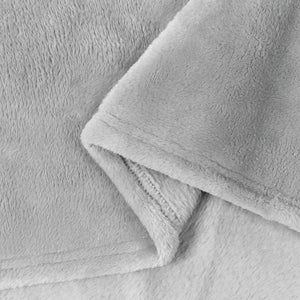 Fleece Decken 6er-Set Grau 220x240 cm