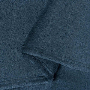Marineblaue Fleece Decken 6er-Set
