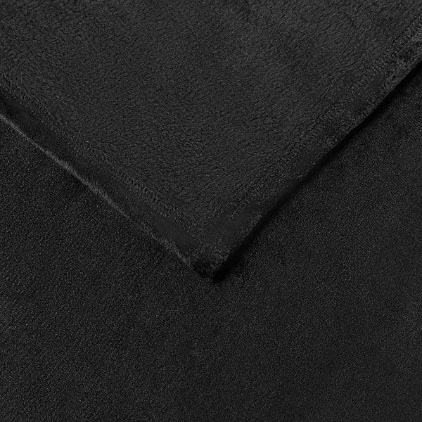 Fleece Decken 6er-Set Schwarz 150x200 cm