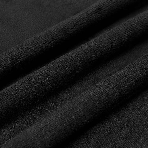 Fleece Decken 6er-Set Schwarz 240x270 cm