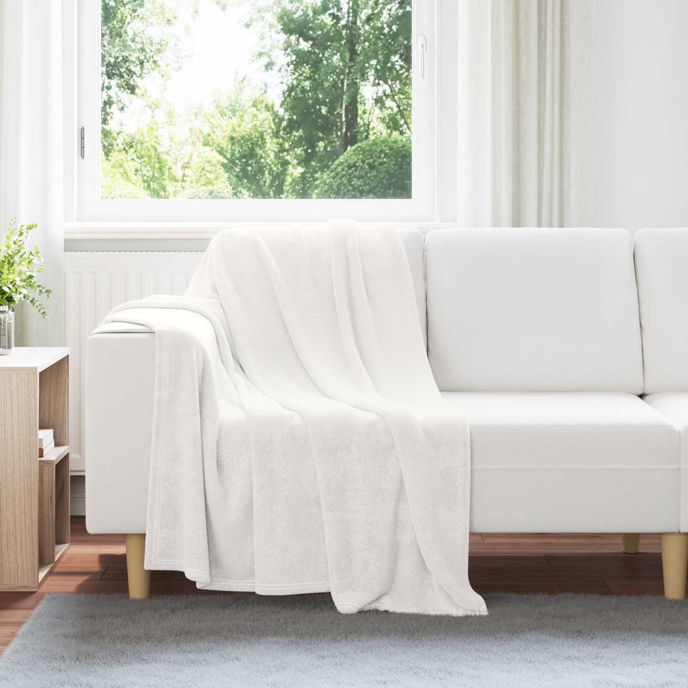 Fleece Decken 6er-Set Weiß 130x150cm