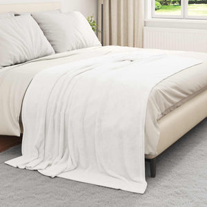 Fleece Decken 6er-Set Weiß 150x200 cm
