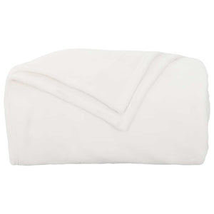 Fleece Decken 6er-Set Weiß 220x240 cm