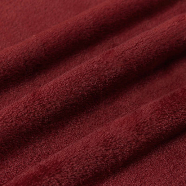 Fleece Decken 6er-Set Bordeauxrot 150x200 cm