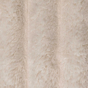 Beige Fleece Überwurfdecke 270x240 cm
