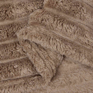 Kamel Fleece Überwurfdecke 150 x 130 cm