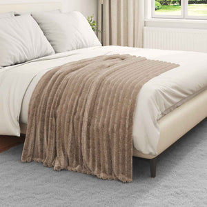Kamel Fleece Überwurfdecke 150 x 130 cm