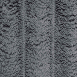 Dunkelgraue Fleece Überwurfdecke 240x220 cm