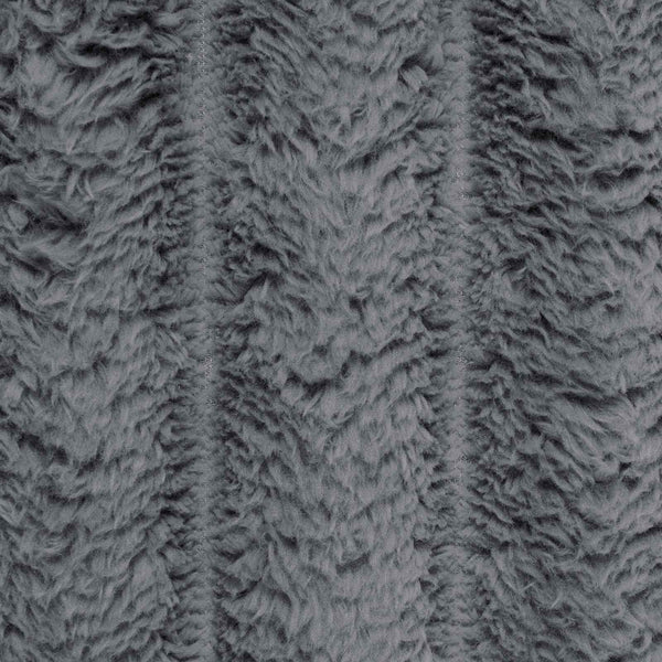 Dunkelgraue Fleece Überwurfdecke 270x240 cm