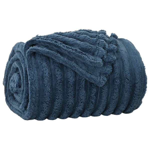 Marineblaue Fleece-Decke 240x220 cm
