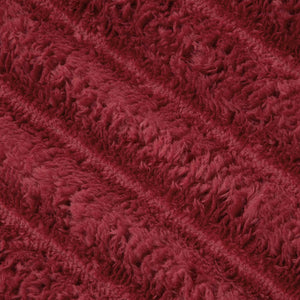 Bordeauxrote Fleece-Decke 150 x 130 cm