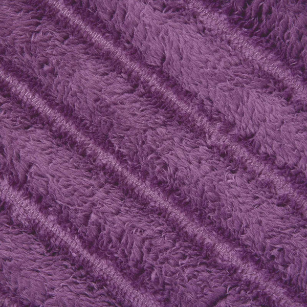 Lila Fleece Überwurfdecke 240x220 cm