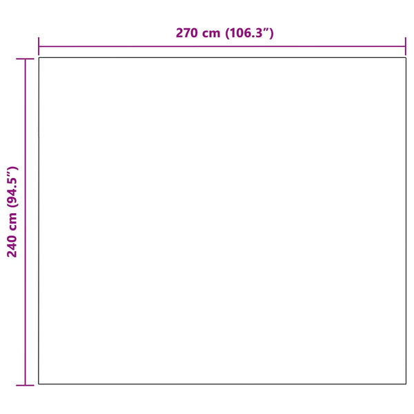 Rosa Fleece Überwurfdecke 270x240 cm