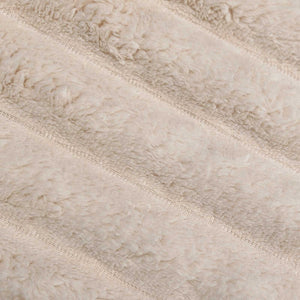 Fleece Decken Beige 270x240cm, 6er-Set
