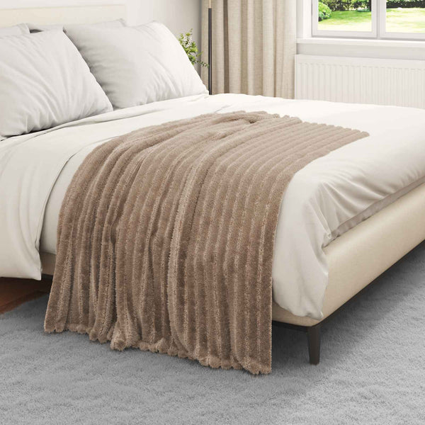 vidaXL Couvertures 6 pcs Camel 150 x 130 cm Polaire