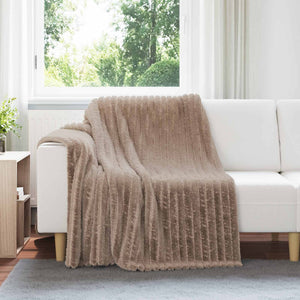 vidaXL Plaids 6 pcs Camel 200 x 150 cm Polaire