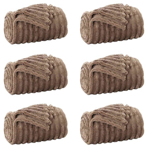 6er-Set Kamel Fleece Decken 270x240 cm