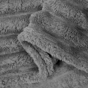 Fleece Decken 6er-Set Dunkelgrau 200x150cm