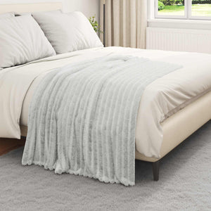 Fleece Decken 6er-Set Grau 150x130 cm