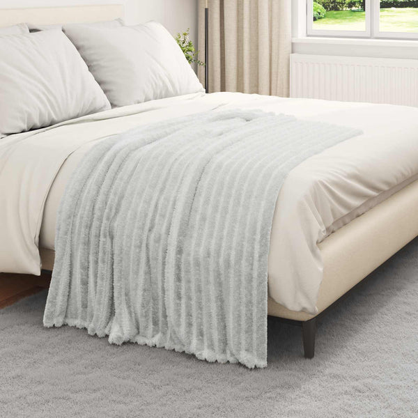 Fleece Decken 6er-Set Grau 150x130 cm