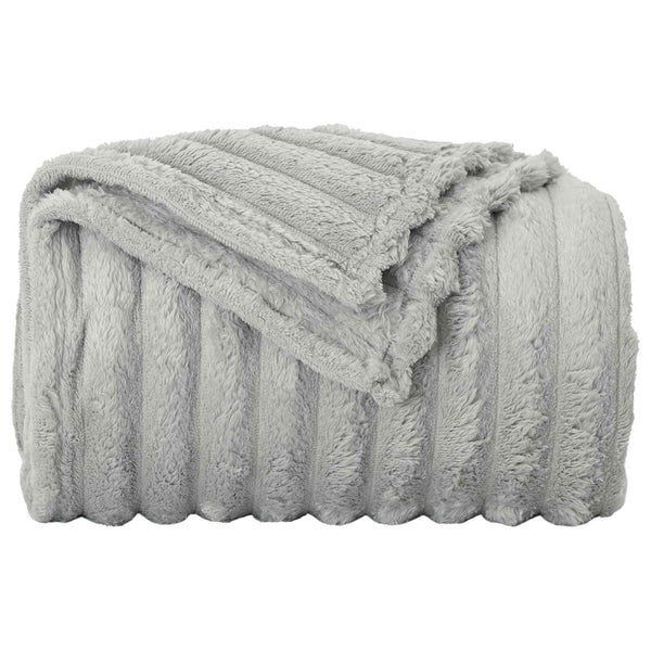 Fleece Decken 6er-Set Grau 150x130 cm