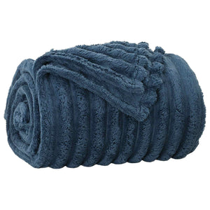 6er-Pack Marineblaue Fleece Decken 150 x 130 cm