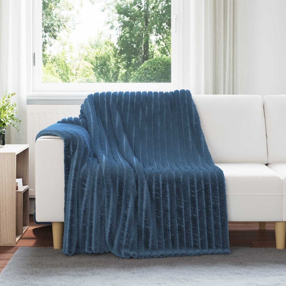 vidaXL Plaids 6 pcs Bleu marine 200 x 150 cm Polaire