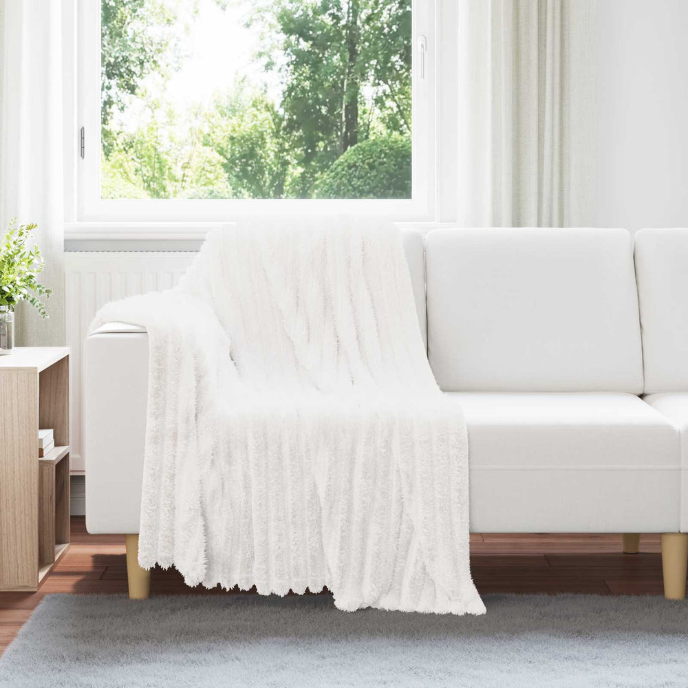vidaXL Couvertures 6 pcs Blanc 150 x 130 cm Polaire