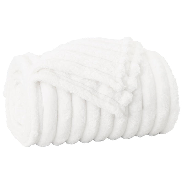 Fleece Decken 6er-Set Weiß 150x130cm