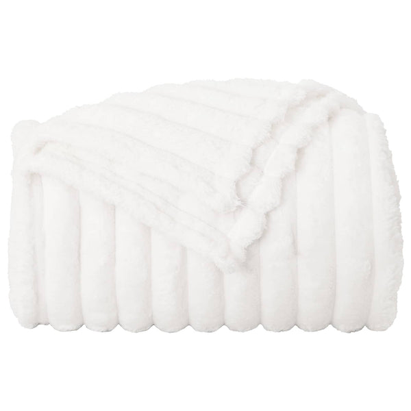 Fleece Decken 6er-Set Weiß 150x130cm