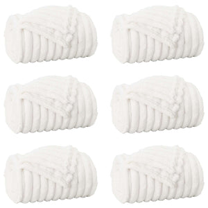 Fleece Decken 6er-Set Weiß 240x220 cm