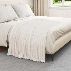6er-Pack Wohndecken Creme Fleece 150x130cm
