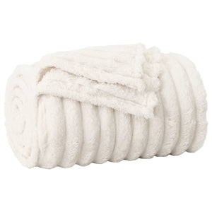 6er-Set Wohndecken Creme Fleece 200x150cm