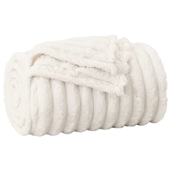 Fleece Decken 6er-Set Creme 240x220 cm