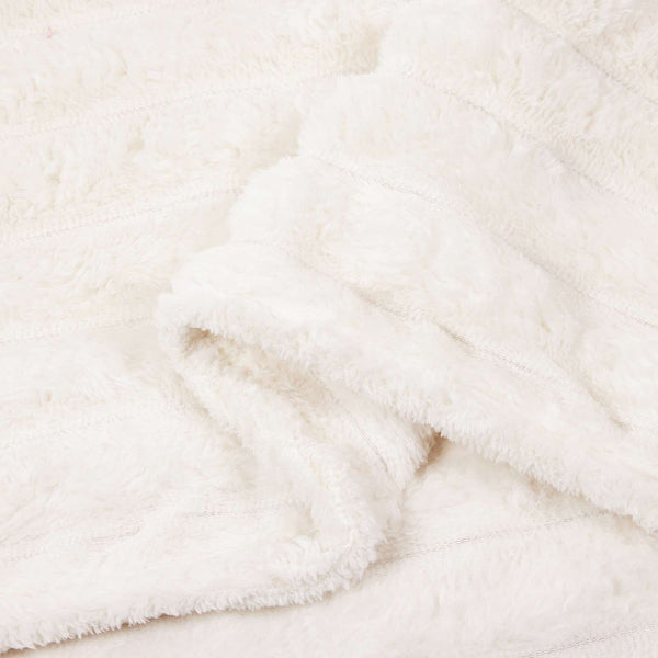 Fleece Decken 6er-Set Creme 270 x 240 cm