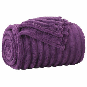 Fleece Decken Lila 6er-Set 150x130 cm