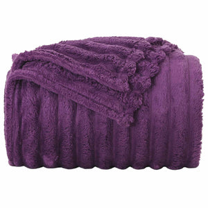 Fleece Decken Lila 6er-Set 150x130 cm