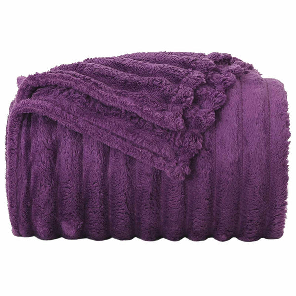 Fleece Decken 6er-Set Lila 200x150 cm