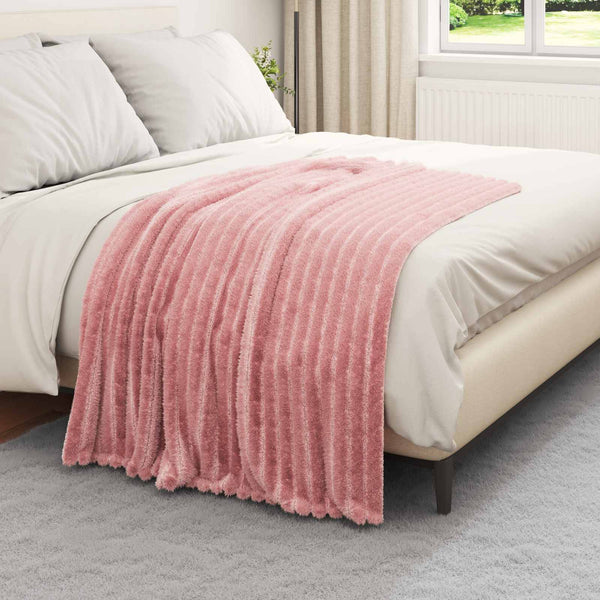 Fleece Decken Rosa 150x130cm, 6er Set