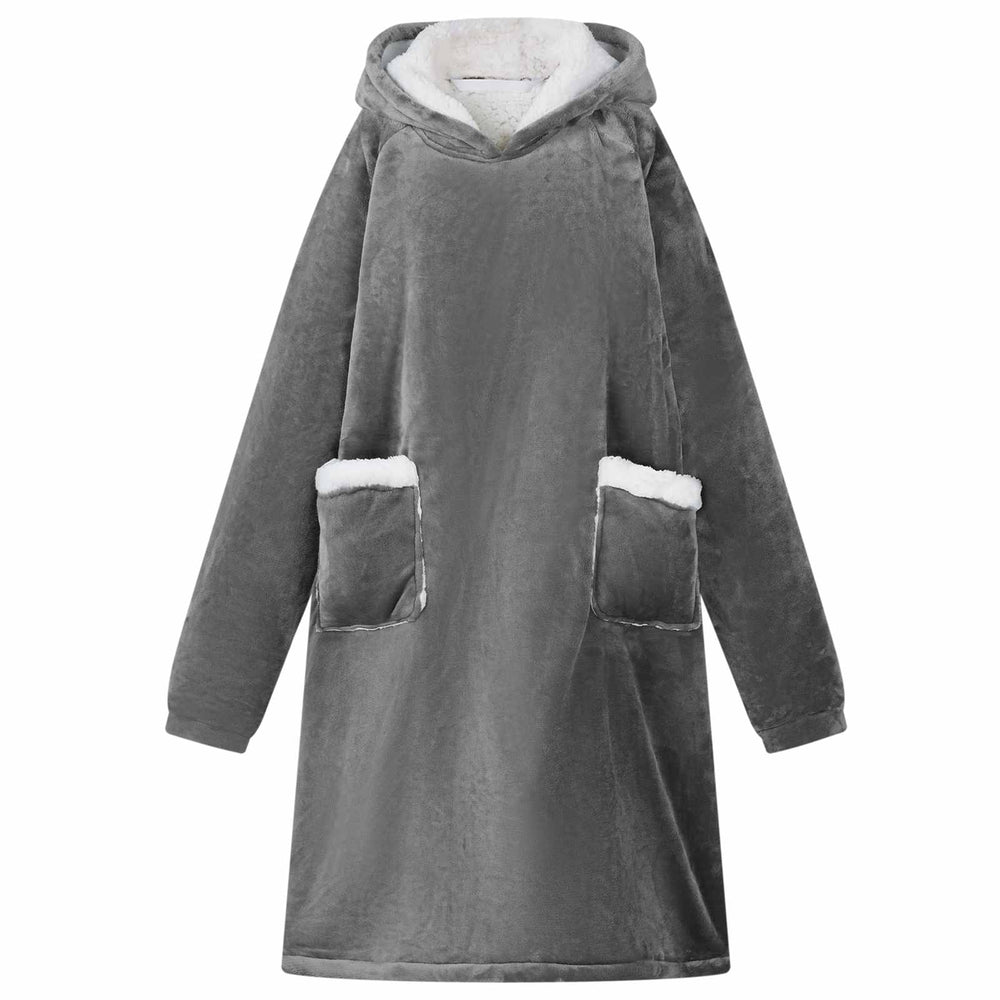 Decken-Hoodie Dunkelgrau M