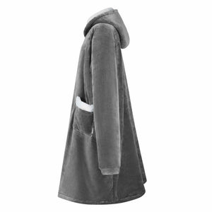 Decken-Hoodie Dunkelgrau M