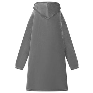 Decken-Hoodie Dunkelgrau L