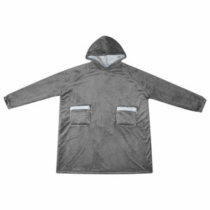 Decken-Hoodie Dunkelgrau L