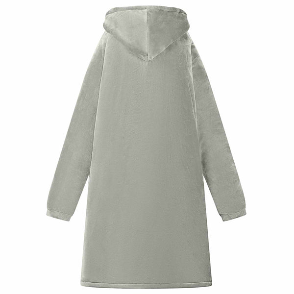 Decken-Hoodie Grau M