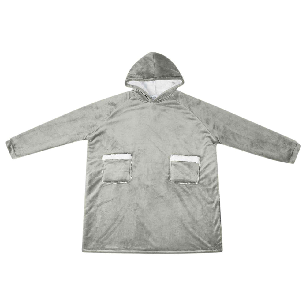 Decken-Hoodie Grau M