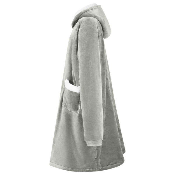 Decken-Hoodie Grau M