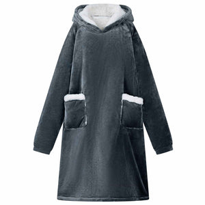 Marineblauer Decken-Hoodie M