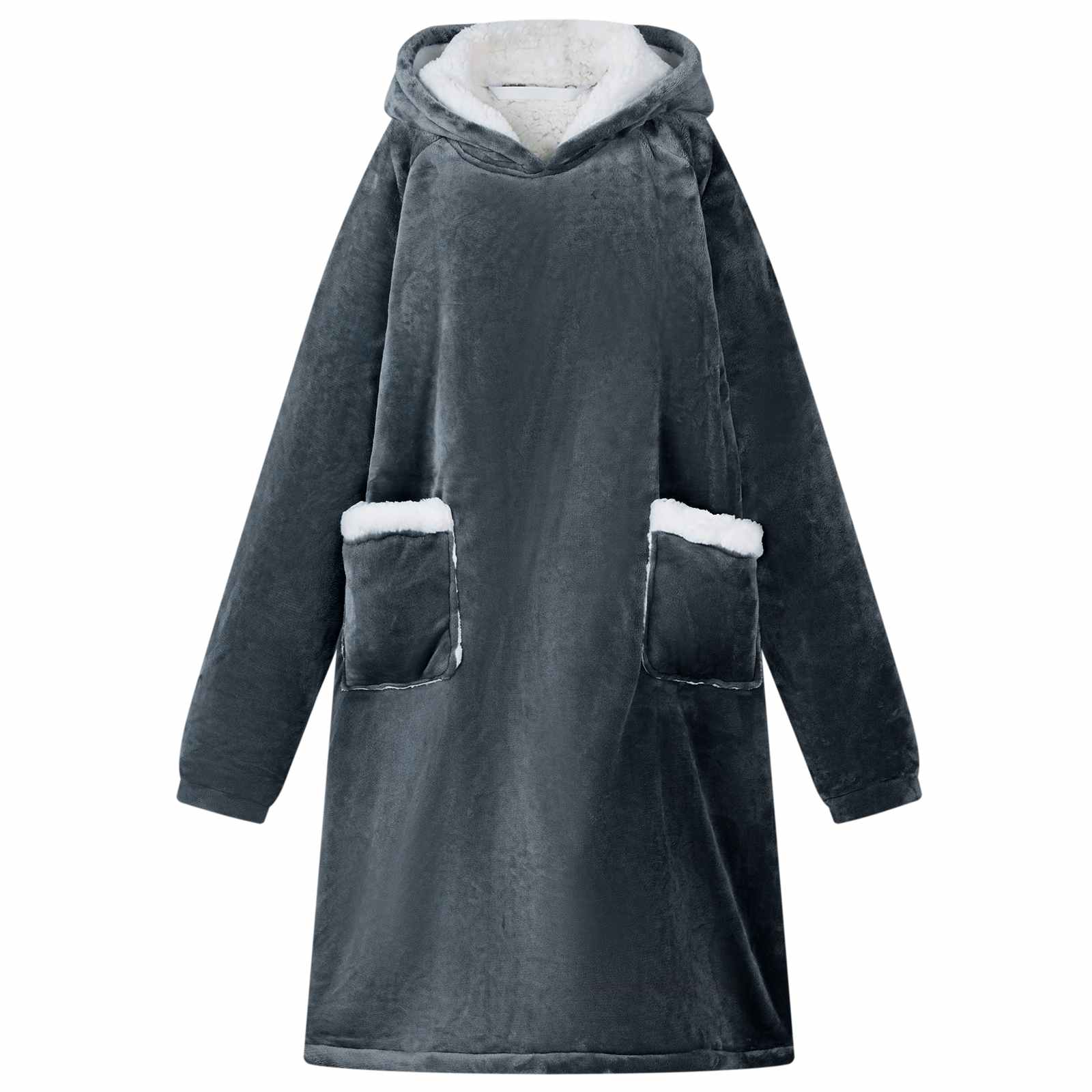 Marineblauer Decken-Hoodie M
