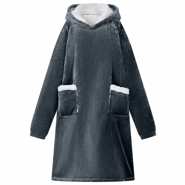 Marineblauer Decken-Hoodie M